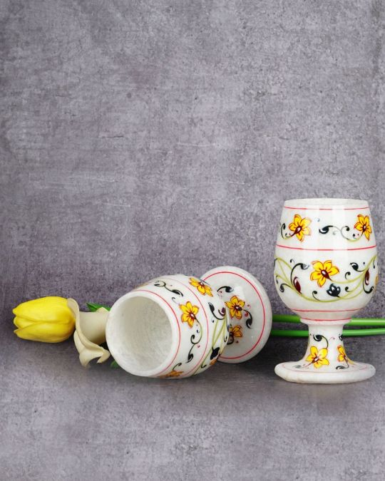Marble Goblet- Set of 2