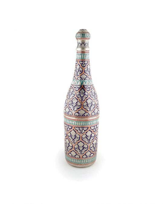 Brass Handcrafted Champagne Bottle