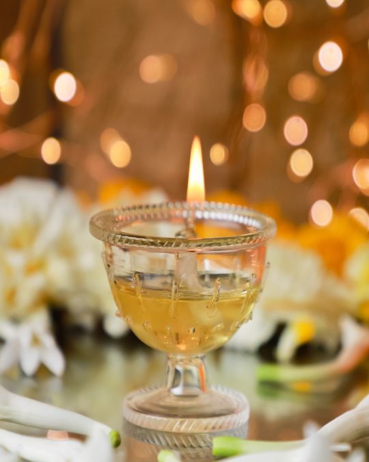 Crystal Handcrafted Designer Lamp Small Size