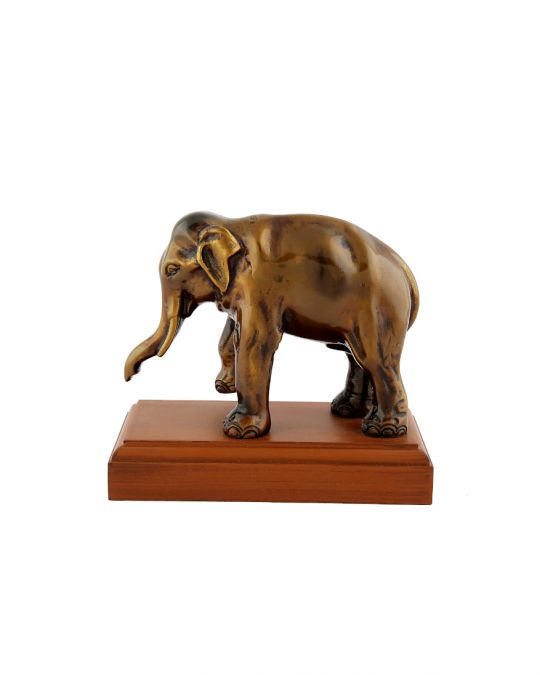 Brass Handcrafted Elephant on Stand