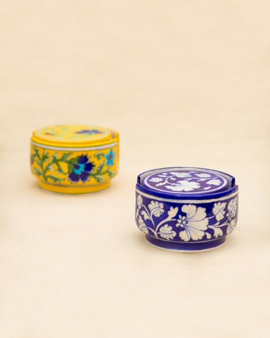 Blue Pottery Handcrafted Coasters