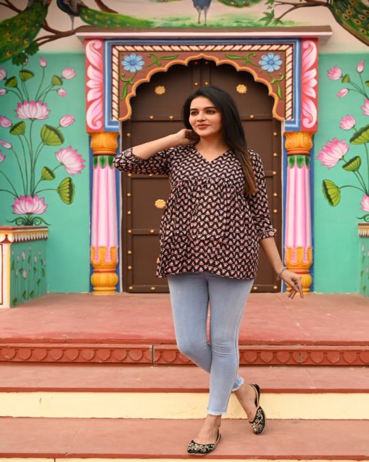 Heritage Bagru Floral Top