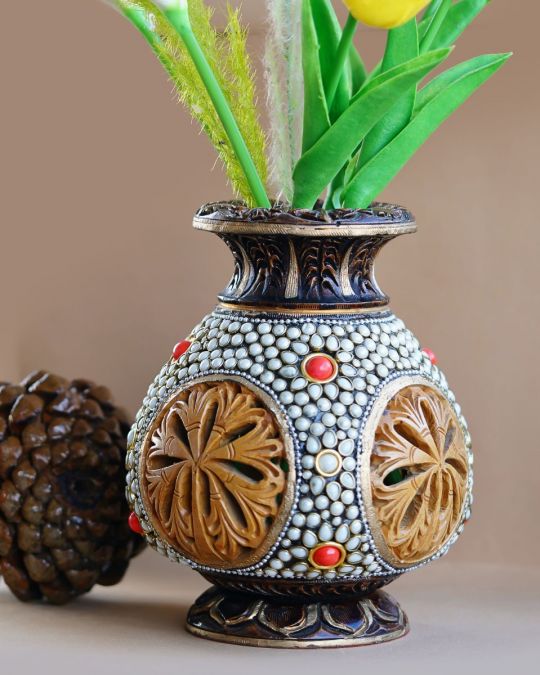 Kadam Wood Flower Vase
