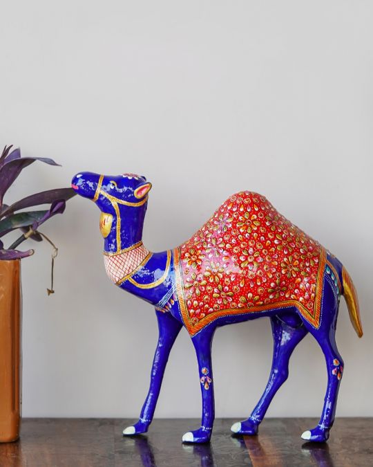 Colorful Camel Figurine - Metal Handcraft