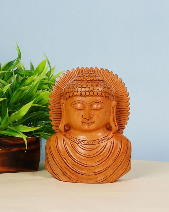 Wooden Handicraft - Buddha Figurine