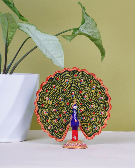 Metal Handcrafted Dancing Peacock