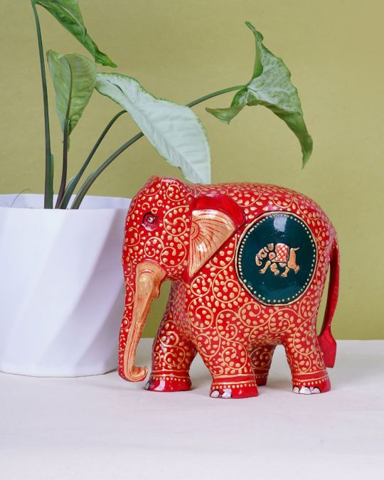 Kadam Wood Handcrafted Elephant