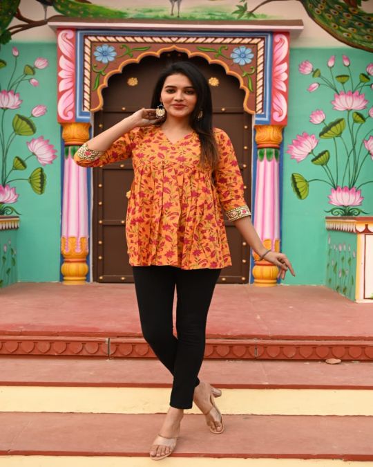 Bagru Handblock Tunic