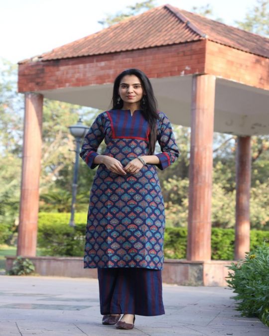 Bagru Handblock Printed Plazo and Kurta