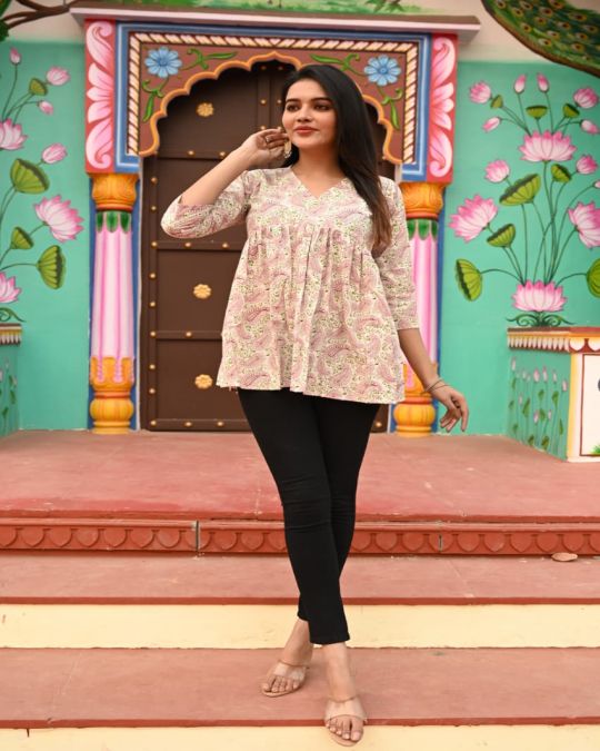 Bagru Block Print Boxy Fit Top
