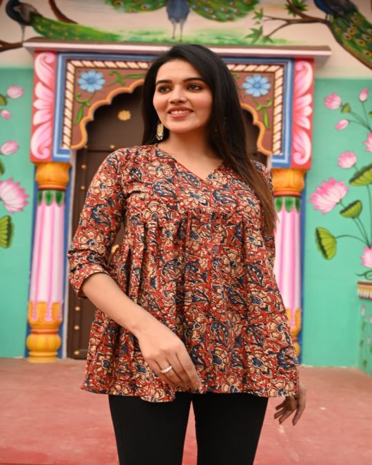 Bagru Print Office Wear Blouse