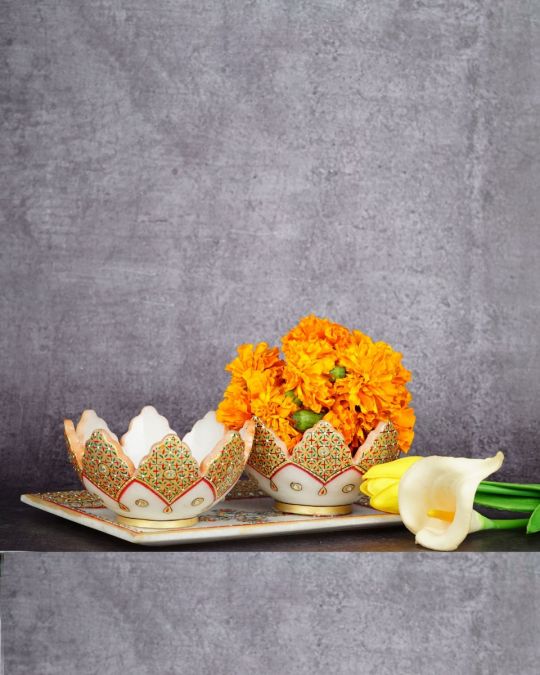 Marble Handcrafted Decorative Bowl Set