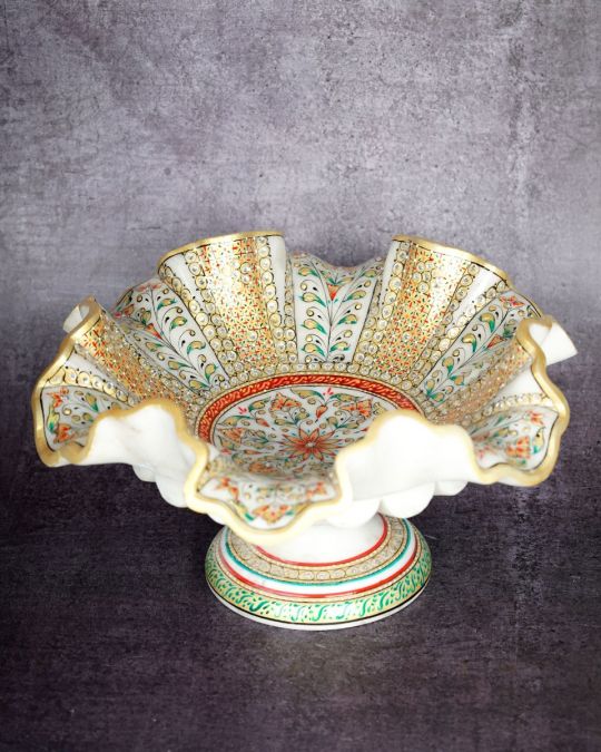 Marble Handcrafted Centre Table Bowl Stand