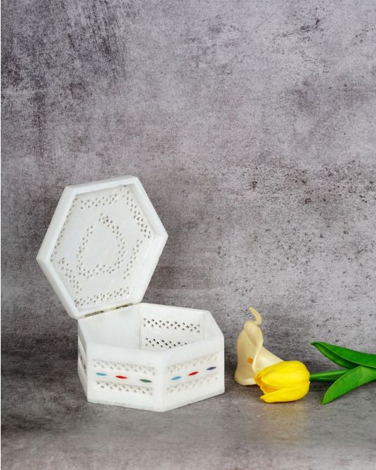 Marble Handcrafted Inlay Utility Box