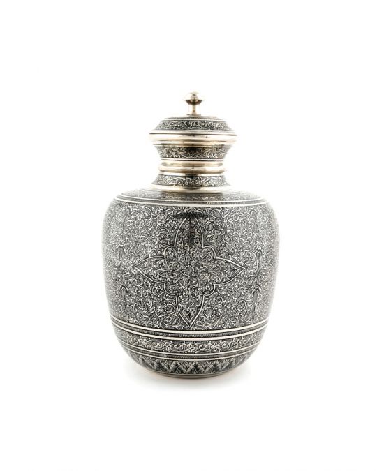Handcrafted Marori Work Brass Pot