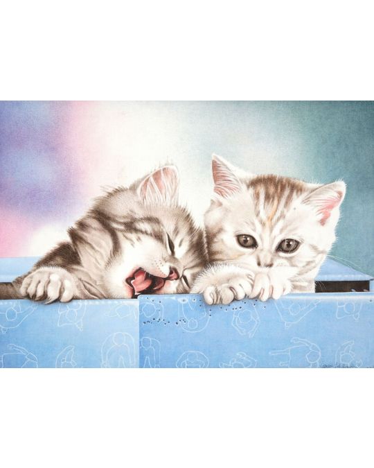 Two Kittens Canvas Painting (unframed)