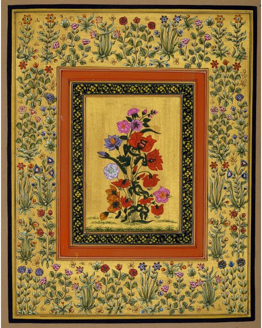 Flower Miniature Painting (unframed)