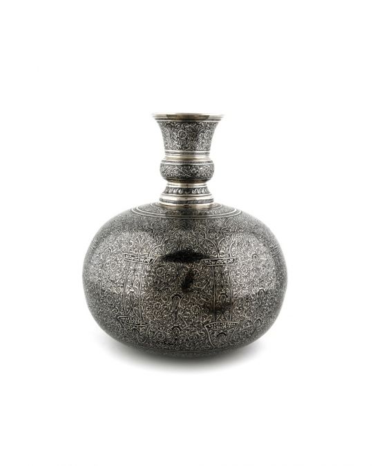 Brass Surai Flat Bottom Handcrafted Mughal Marori Work