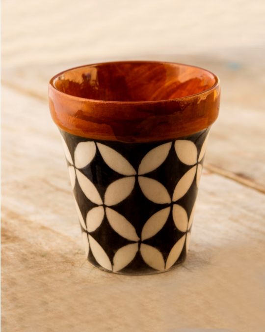 Blue Pottery- Black Color Handcrafted Planter
