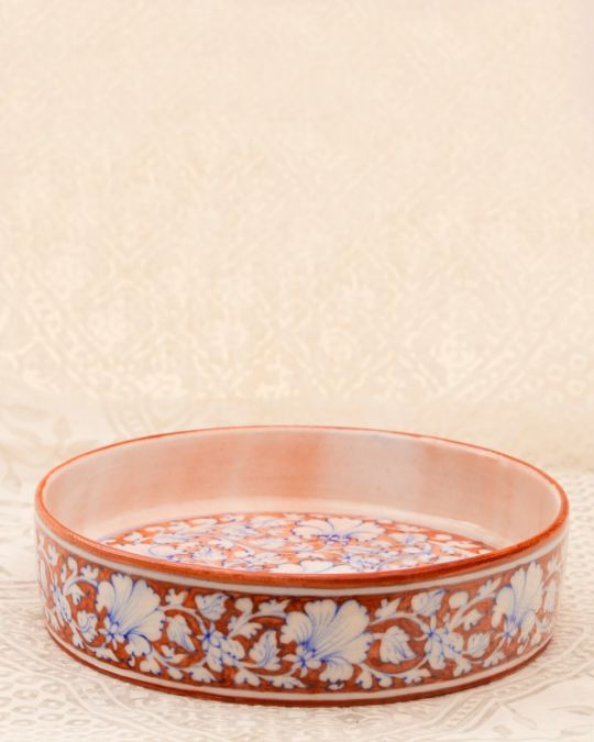 Blue Pottery Handcrafted Pasta Plate