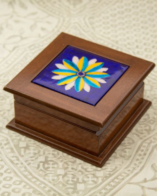 Blue Pottery Handcrafted Jewellery Box