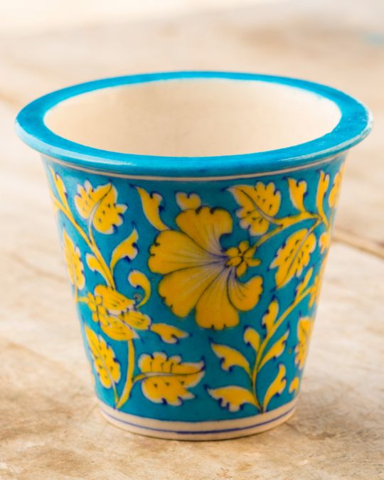 Blue Pottery- Sky Blue Color Handcrafted Planter