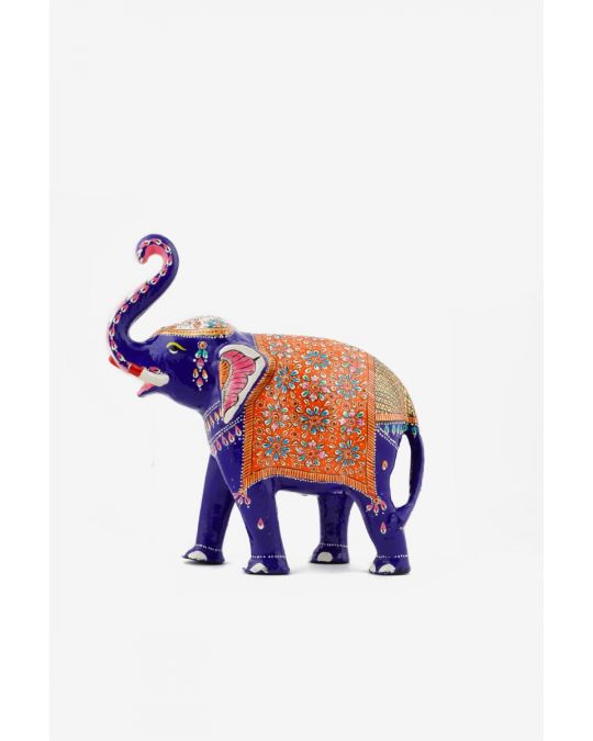 Metal Handicraft Elephant Trunk Up