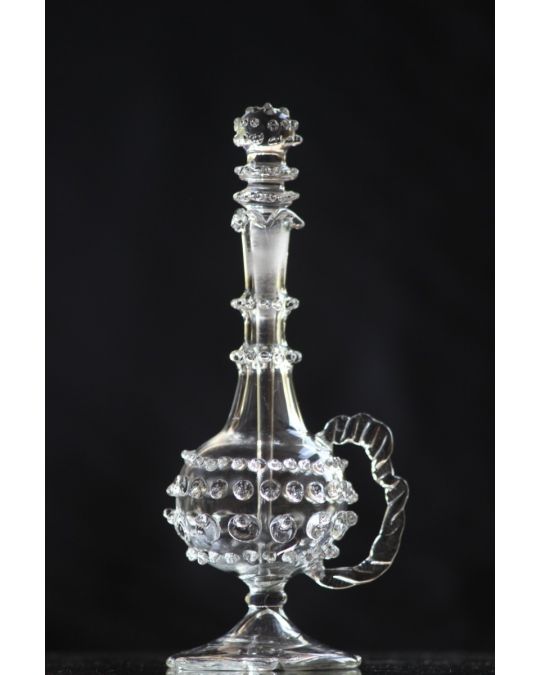 Crystal Handcrafted Perfume Bottle with Handle