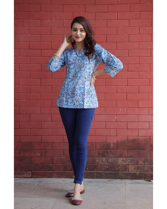 Handblock Printed Kurti