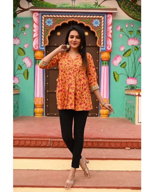 Bagru Handblock Tunic