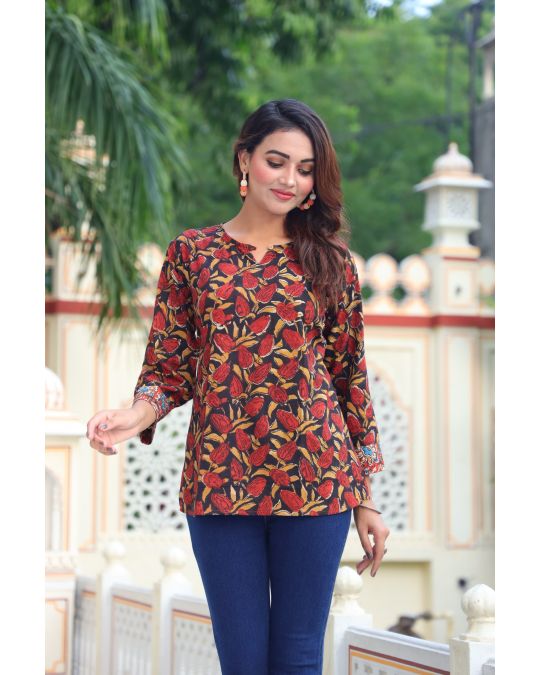 Handblock Printed Kurti