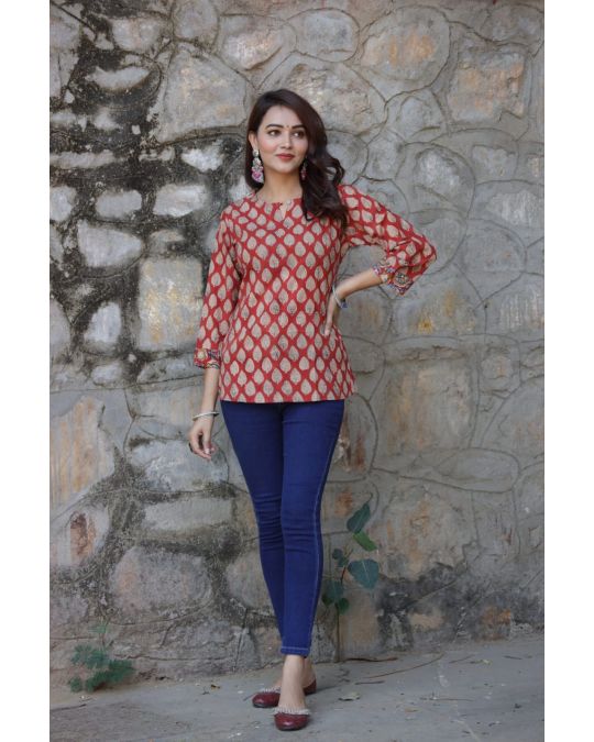 Handblock Printed Kurti