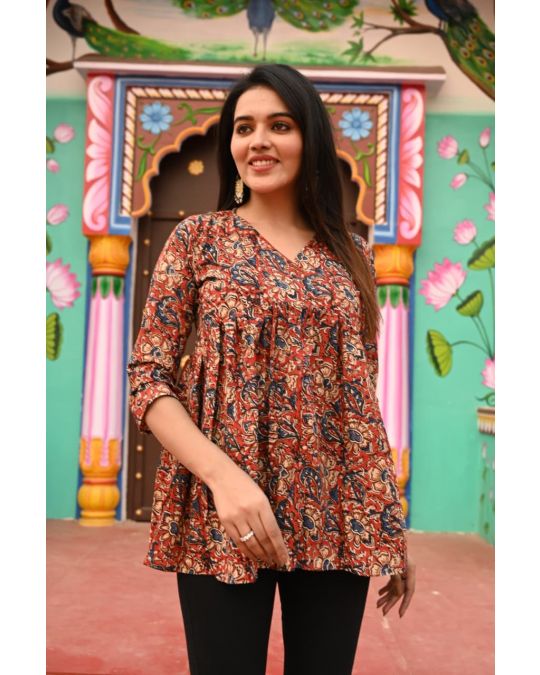 Bagru Print Office Wear Blouse