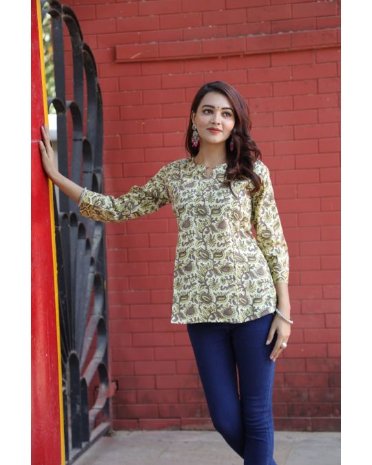 Handblock Printed Kurti