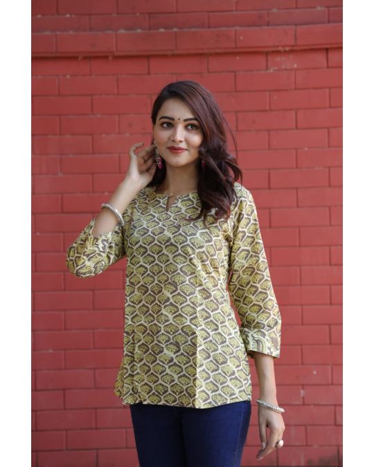 Handblock Printed Kurti