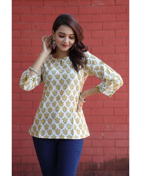 Handblock Printed Kurti