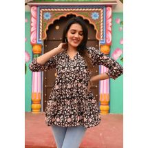 Bagru Handblock Printed Cotton Top