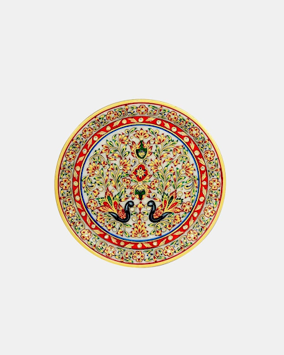 Marble Handcrafted Decorative Plate With Stand