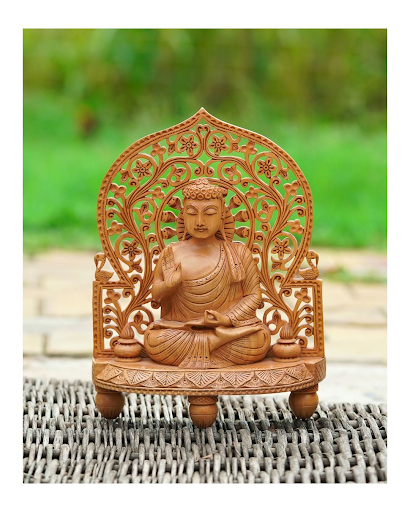 Kadam Wood Handcrafted Lord Buddha